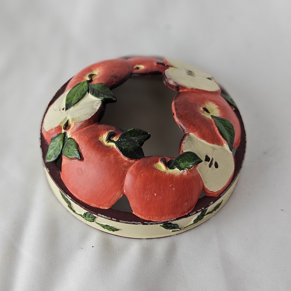 Yankee Candle Illuma-Lid Jar Candle Topper Apple Pattern Fits 22 and 14.5 oz